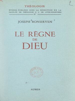 cover image of Le règne de Dieu